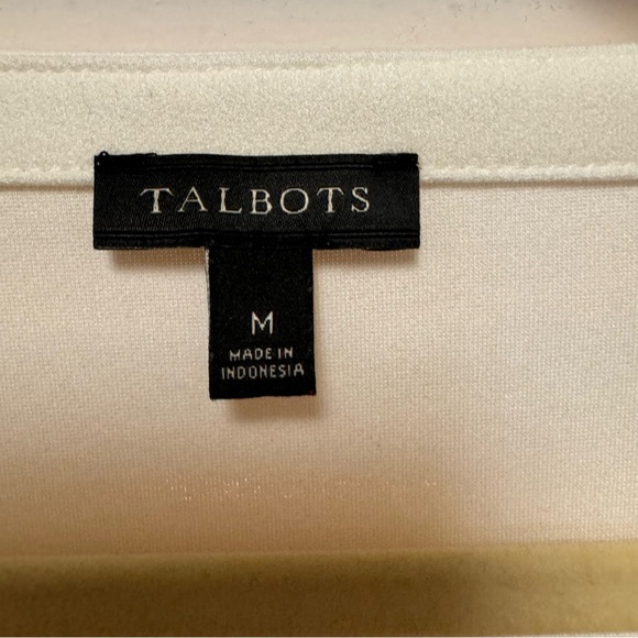 Talbots cream blouse size medium - Picture 4 of 4